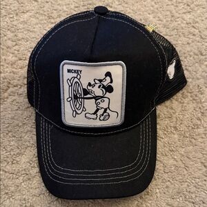 Black Mickey Mouse Trucker Hat